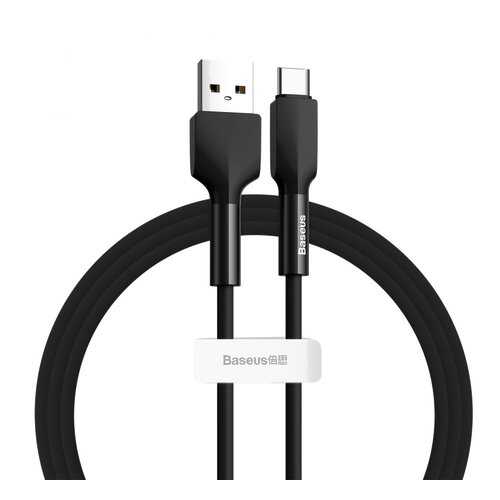 Кабель Baseus USB-Type-C Silica Gel Black 1m 3A в Благо
