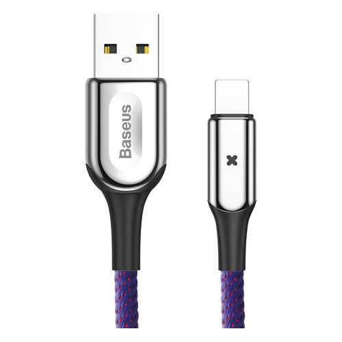 Кабель Baseus X-type Light Lightning 1m Purple в Благо