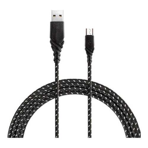 Кабель EnergEA NyloGlitz micro-USB — USB-A (2.0) 1.5 м чёрный в Благо