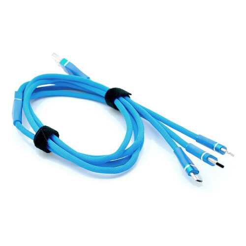 Кабель Innovation 3 в 1 1.2м Blue (2A) в Благо
