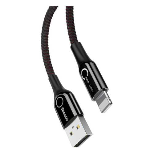 Кабель IP devices Baseus C-shaped Light Intelligent power-off Lightning 1m Black в Благо