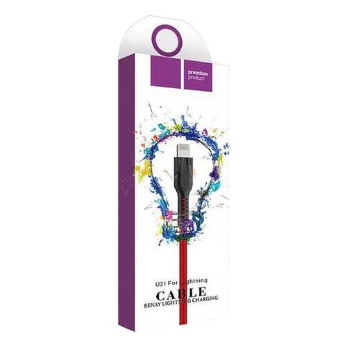 Кабель NoName U31 USB - Lighting, 1.5м Red в Благо