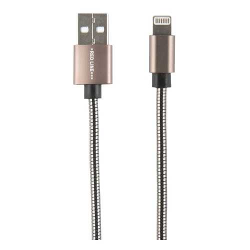 Кабель Red Line S7 USB - 8-pin, металлическая обмотка, Black в Благо