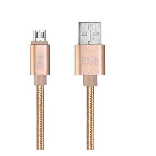 Кабель Ubik USB - microUSB (UM09) 1m 3A Gold в Благо