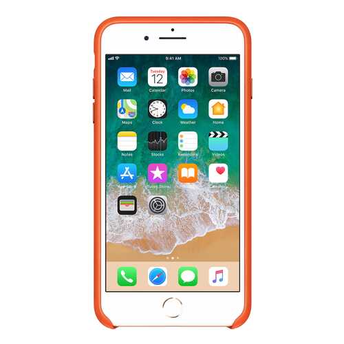 Кейс для iPhone Apple 8 Plus для iPhone 7 Plus Ярко-оранжевый в Благо