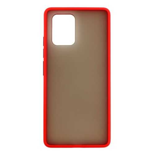 Накладка Zibelino Plastic Matte для Samsung Galaxy S10 Lite (оливковая окантовка) в Благо