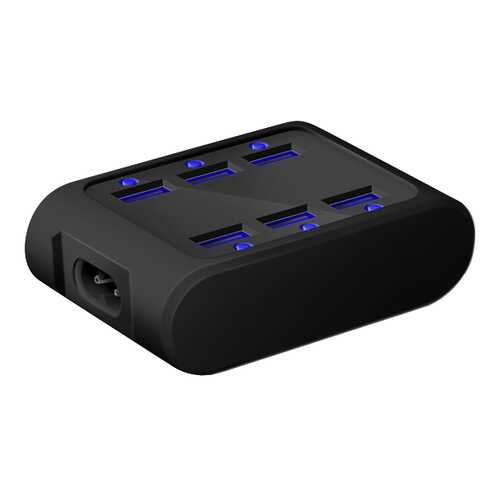 Сетевое зарядное устройство iconBIT FTB SIX FT-0006C 6 USB 4,2A Black в Благо