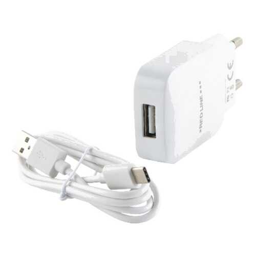 Сетевое зарядное устройство Red Line 1 USB, 2.4A + Type-C, White в Благо