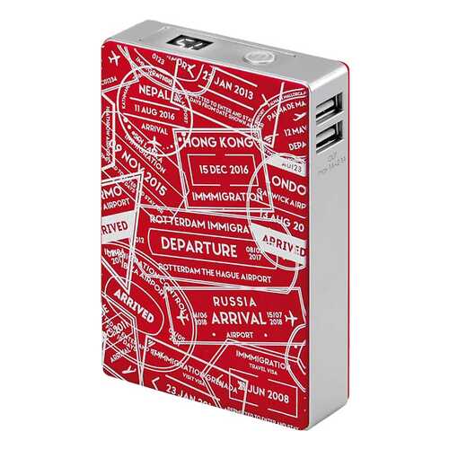 Внешний аккумулятор InterStep PB104TLUR 10400 мА/ч (IS-AK-PB104TLUR-000B201) Red/Silver в Благо