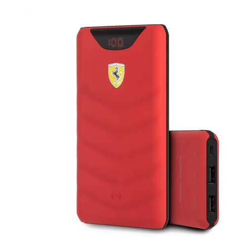Внешний аккумулятор с функцией БЗУ Ferrari Red Rubber 10000 мАч, красный в Благо