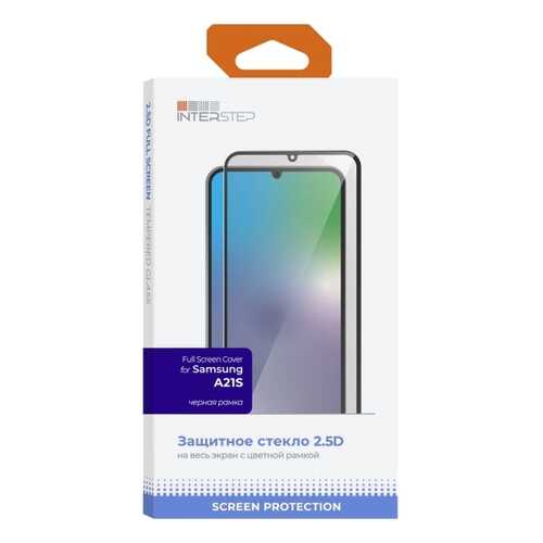 Защитное стекло для смартфона InterStep Full Screen Cover для Galaxy A21, Black в Благо
