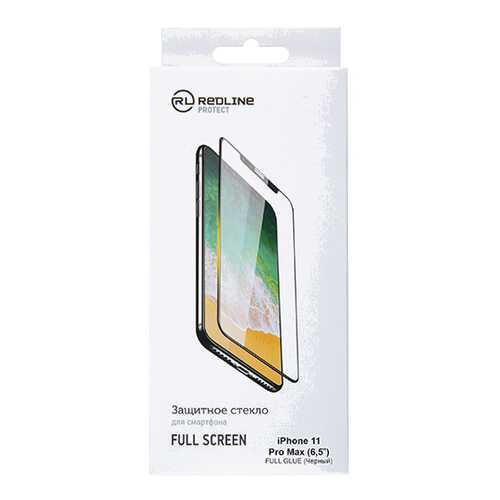 Защитное стекло для смартфона Red Line для iPhone 11 Pro Max (6.5''), FScr. TG FG Black в Благо