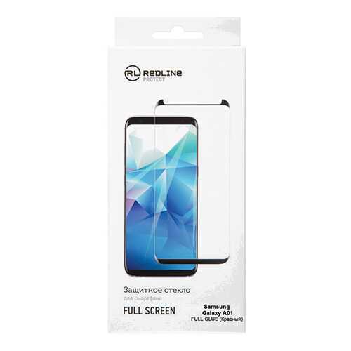 Защитное стекло для смартфона Red Line для Samsung Galaxy A01, Full Screen TG FG Red в Благо