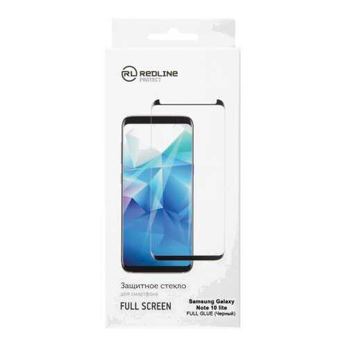 Защитное стекло для смартфона Red Line для Samsung Galaxy Note 10 lite, FScr.TG FG Black в Благо