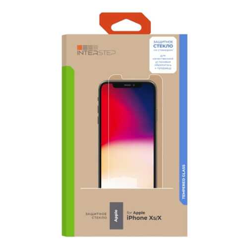 Защитное стекло InterStep для Apple iPhone X/iPhone XS (IS-TG-IPHONXSCL-UA3B202) в Благо