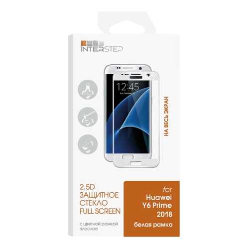 Защитное стекло InterStep для Huawei Y6 Prime (2018) White в Благо