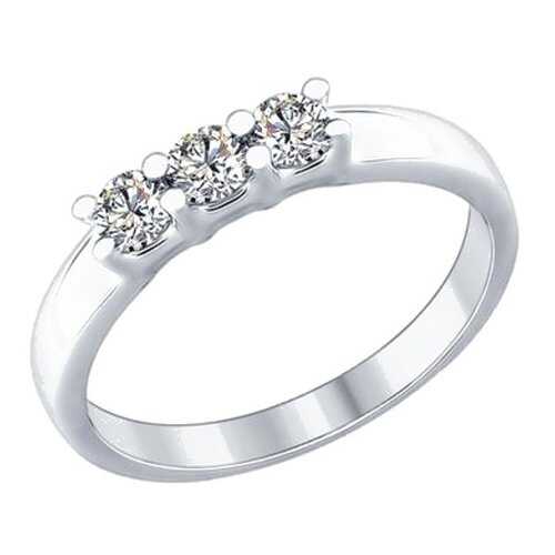 Кольцо женское SOKOLOV из серебра со Swarovski Zirconia 89010053 р.18 в Благо