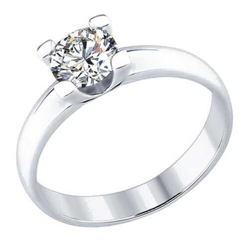 Кольцо женское SOKOLOV из серебра со Swarovski Zirconia 89010058 р.18 в Благо