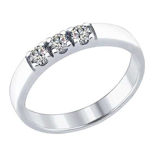 Кольцо женское SOKOLOV из серебра со Swarovski Zirconia 89010059 р.18 в Благо