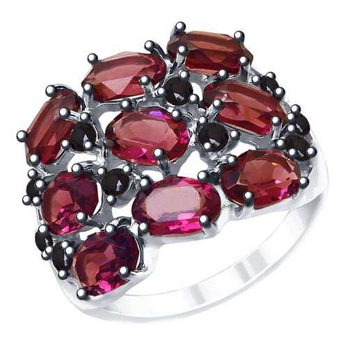 Кольцо женское SOKOLOV из серебра с кристаллами Swarovski и фианитами 94012683 р.18.5 в Благо