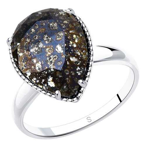 Кольцо женское SOKOLOV из серебра с кристаллом Swarovski 94012037 р.18.5 в Благо