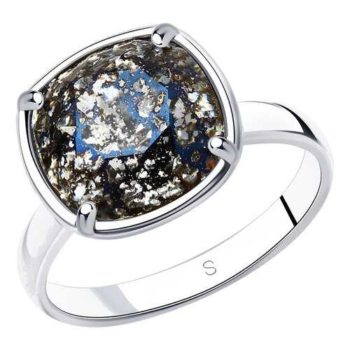 Кольцо женское SOKOLOV из серебра с кристаллом Swarovski 94012056 р.18.5 в Благо