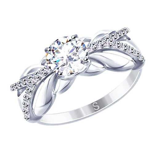 Кольцо женское SOKOLOV из серебра со Swarovski Zirconia 89010110 р.16 в Благо