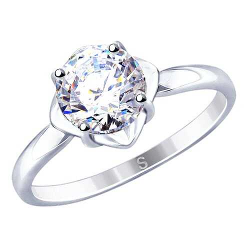 Кольцо женское SOKOLOV из серебра со Swarovski Zirconia 89010115 р.17 в Благо