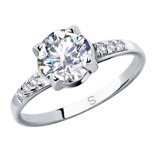 Кольцо женское SOKOLOV из серебра со Swarovski Zirconia 89010118 р.19.5 в Благо