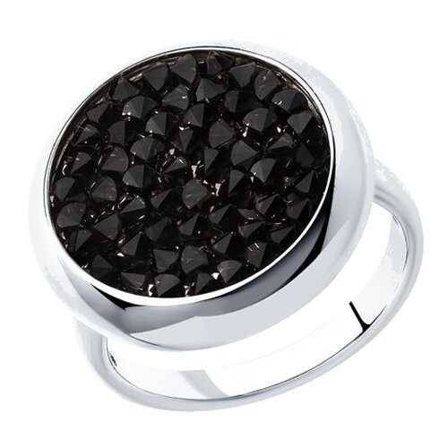 Серебряное кольцо женское с кристаллами Swarovski SOKOLOV 94012428 р.19 в Благо
