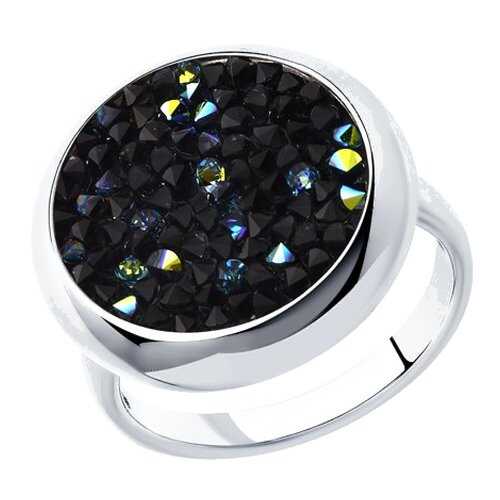 Серебряное кольцо женское с кристаллами Swarovski SOKOLOV 94012429 р.17 в Благо
