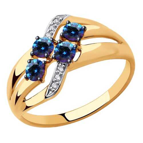 Кольцо женское SOKOLOV из золота с Swarovski Zirconia 81010450 р.17 в Благо