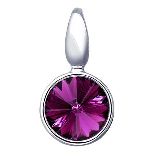 Подвеска SOKOLOV из серебра с фиолетовым кристаллом Swarovski 94032074 в Благо