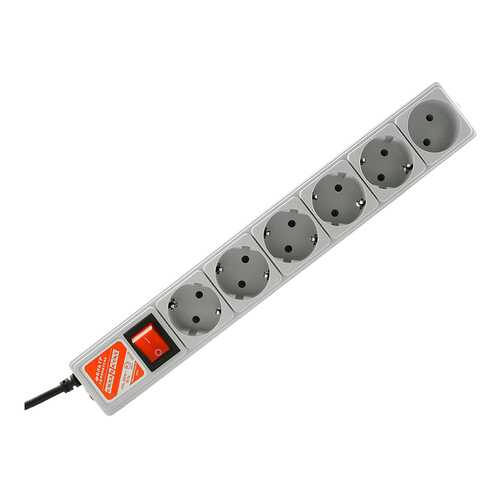 Сетевой фильтр Power Cube SPG-B-10, 6 розеток, 3 м, Grey в Благо