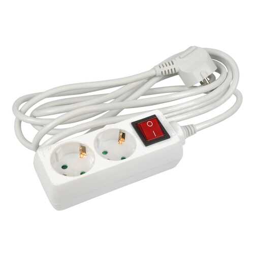Удлинитель Uniel S-GCD2-3B, 2 розетки, 3 м, White в Благо