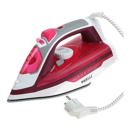 Утюг KELLI KL-1627 White/Pink в Благо